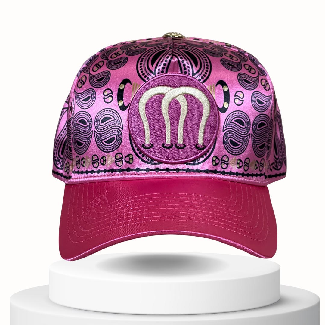 Magneche Bandana Design Cap - Fuscia Magenta