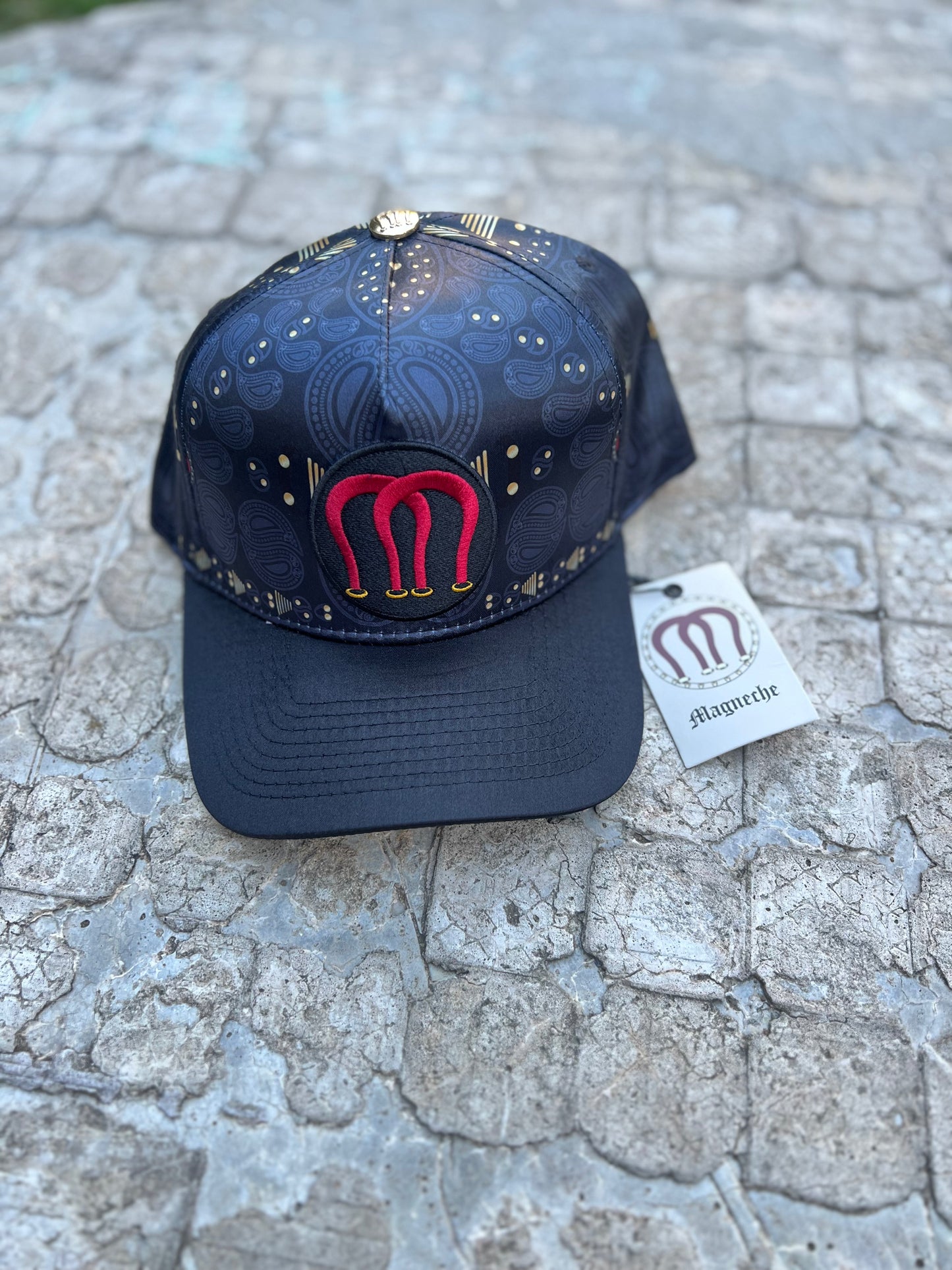 Magneche Bandana Design Cap - Triple Black