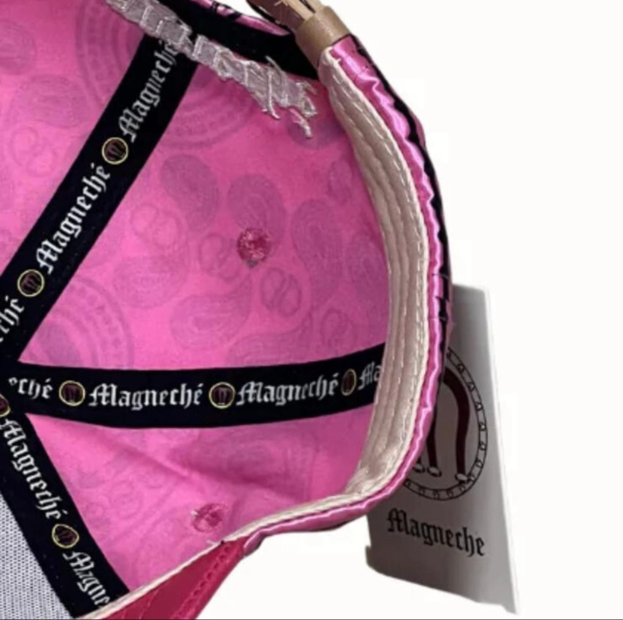 Magneche Bandana Design Cap - Fuscia Magenta