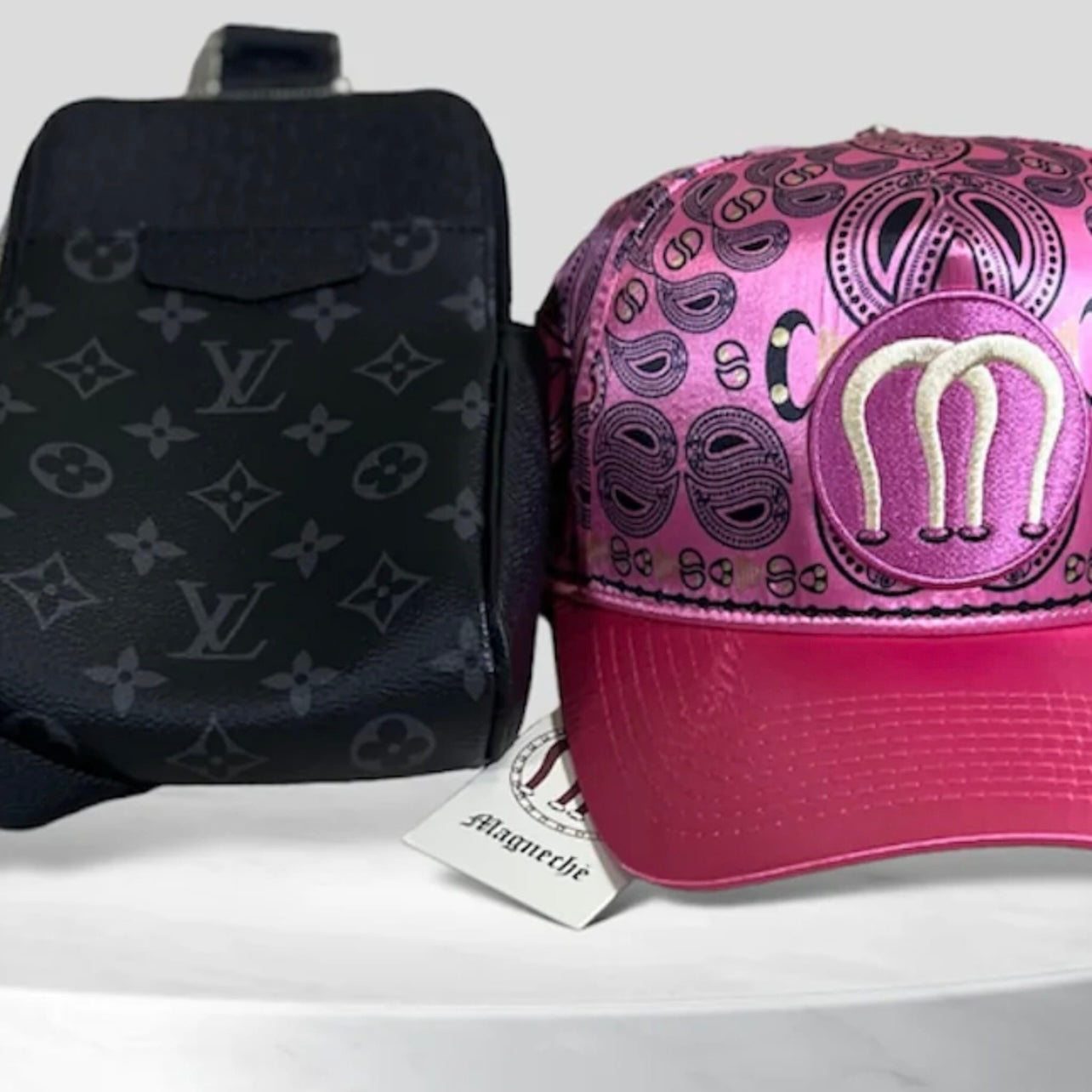 Magneche Bandana Design Cap - Fuscia Magenta