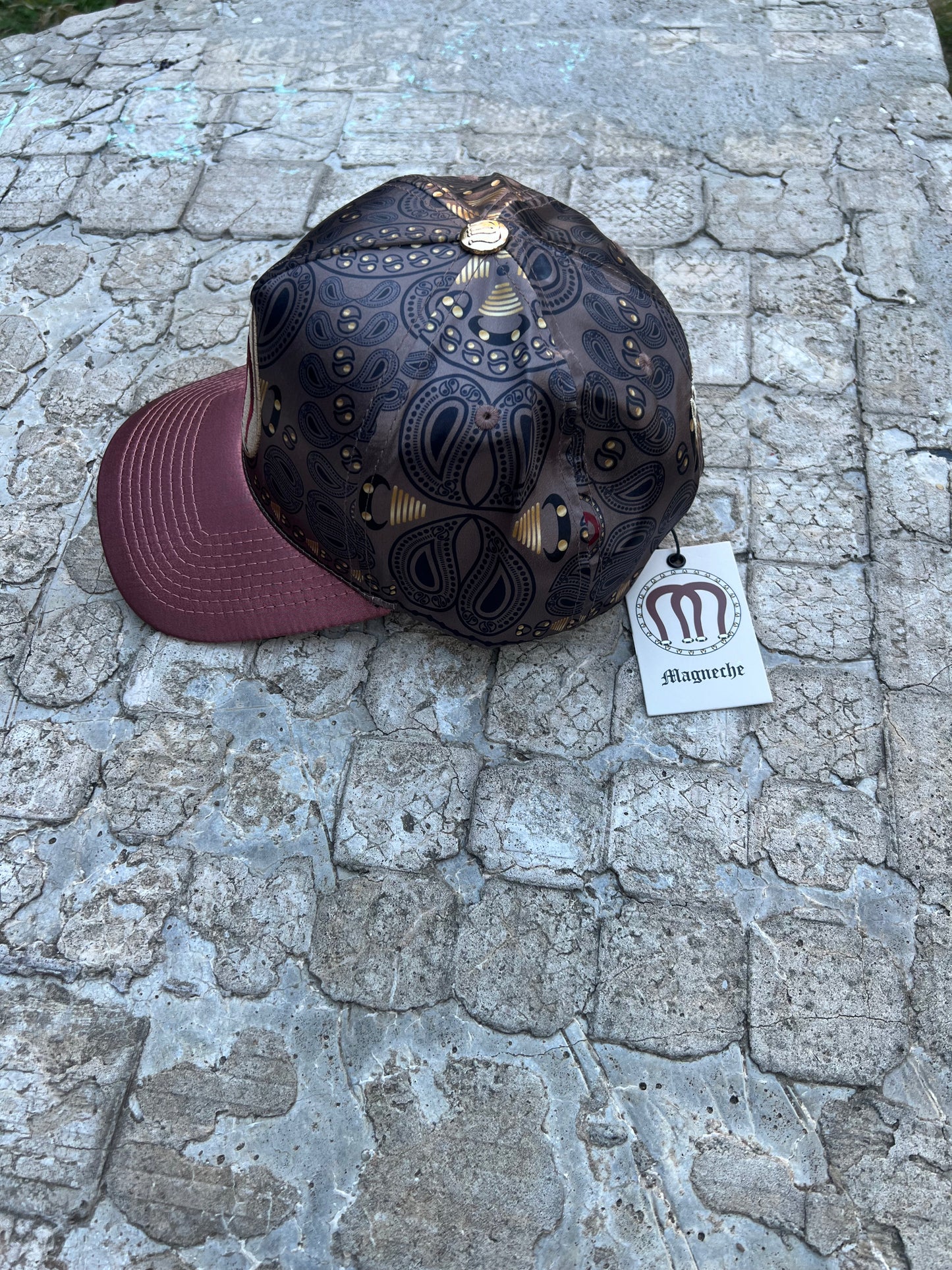 Magneche Bandana Design Cap - Mocha Brunette