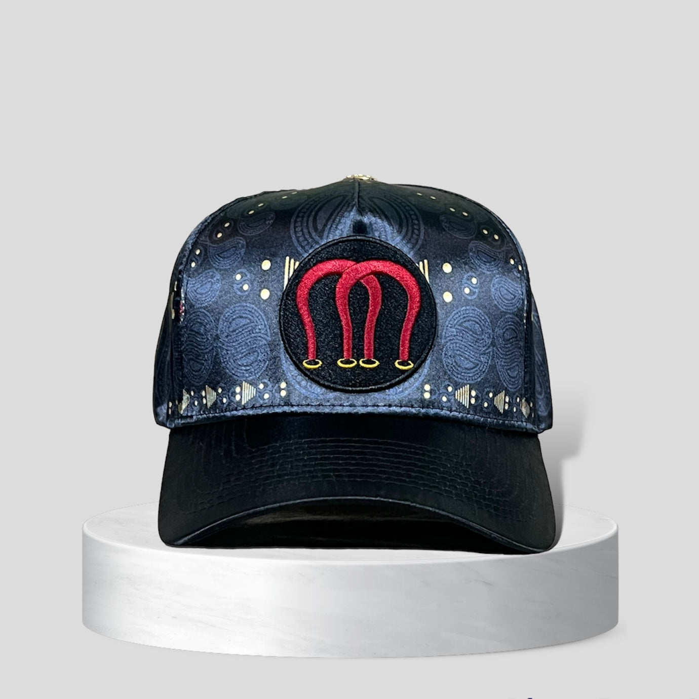 Magneche Bandana Design Cap - Triple Black