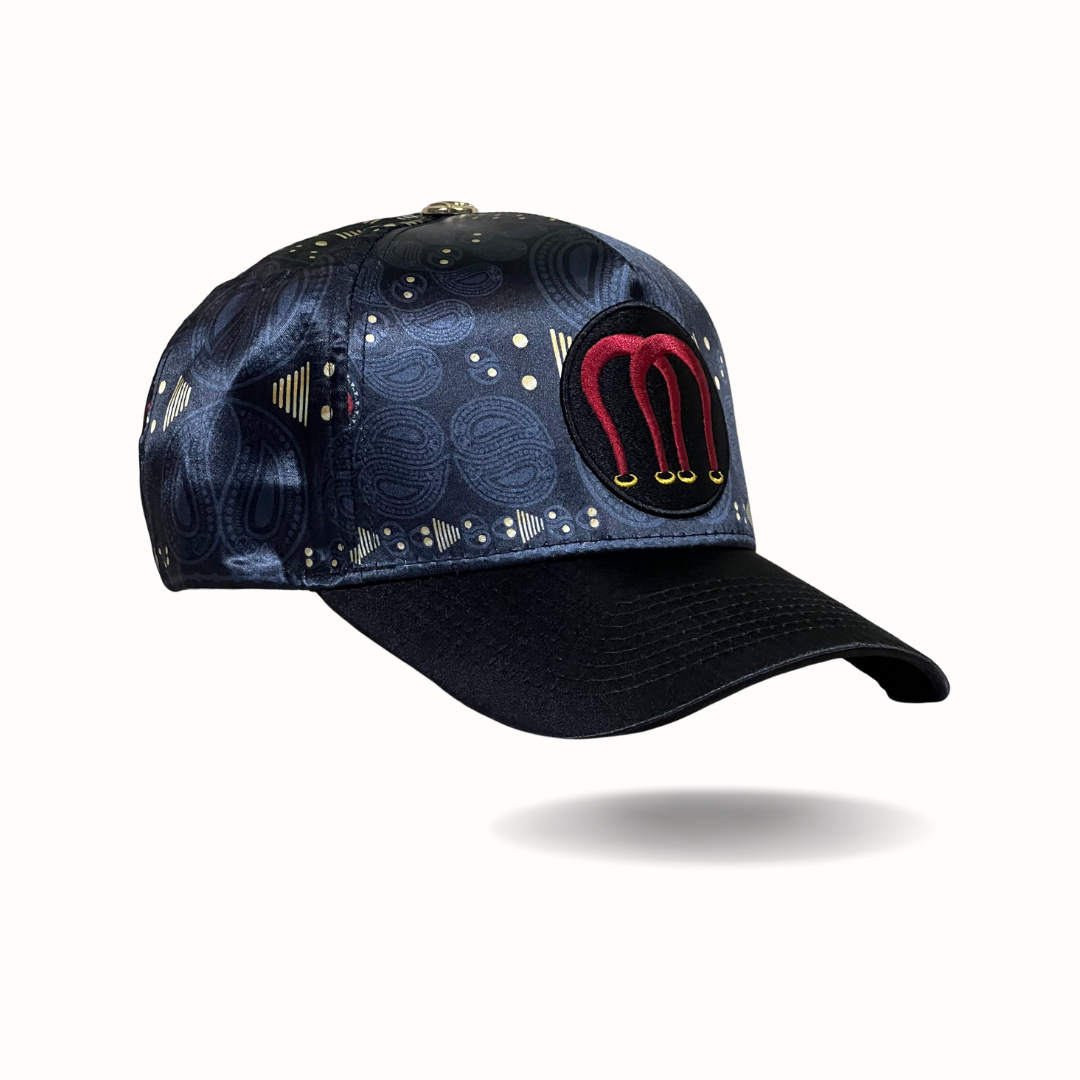 Magneche Bandana Design Cap - Triple Black