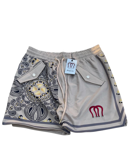 Magneche Bandana Short- Stone/Wood